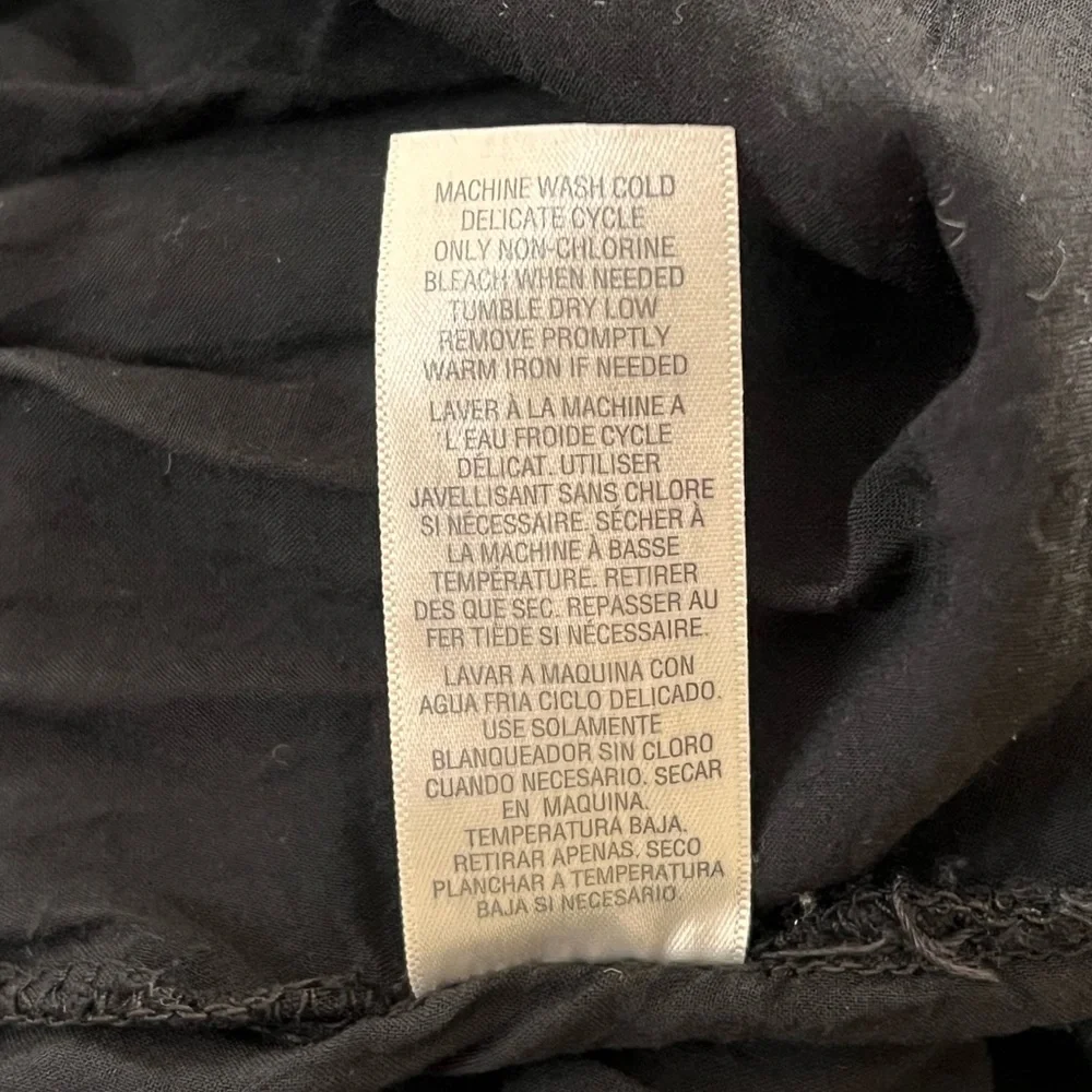 Splendid | Rayon fold over black maxi skirt size medium - Picture 12 of 12